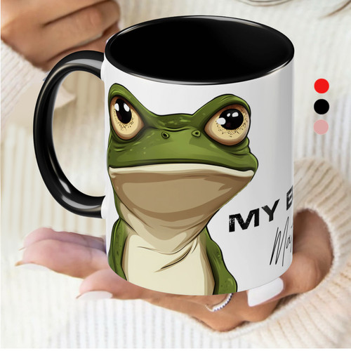 Personalised funny frog mugs - frog,