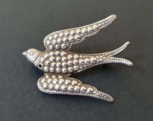 Antique solid silver swallow - solid,