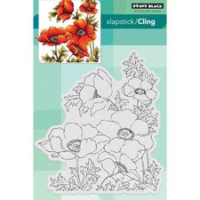Penny Black Cling Rubber Stamp - Poppy Gems 40-447
