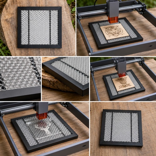 Laser engraver honeycomb - engraver, work