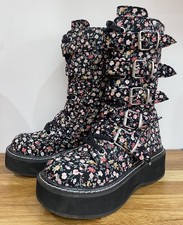 Demonia Biker Boots Platforms