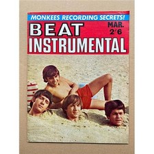 MONKEES BEAT INSTRUMENTAL MAGAZINE MARCH 1967 MONKEES COVER with more inside +ea