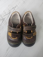 Clarks brown first shoes size 4 eur20