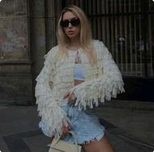 ZARA Cream Ivory Tulle Jacket