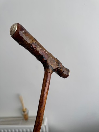 Wooden walking stick - walking, hand