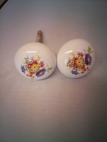 Vintage floral ceramic - vintage, door