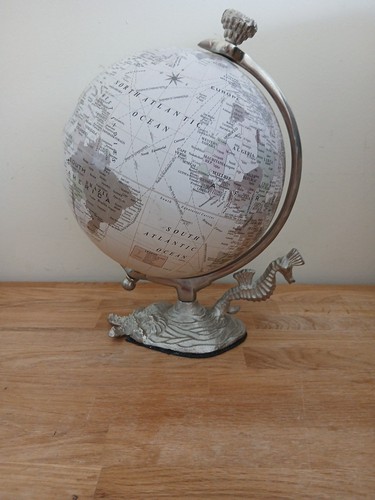 Small globe with seahorse and - small,