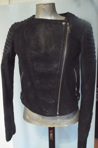 Black fitted biker style - h&m,