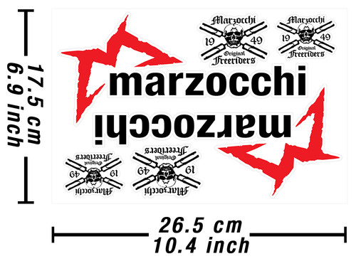 Marzocchi old school decals - marzocchi,