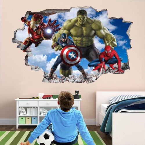 Avengers superhero wall - avengers,