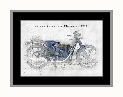 Line tech drawing - , velocette