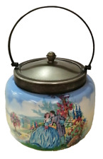 Vintage Flosmaron Biscuit Barrel Crazing on the Surface