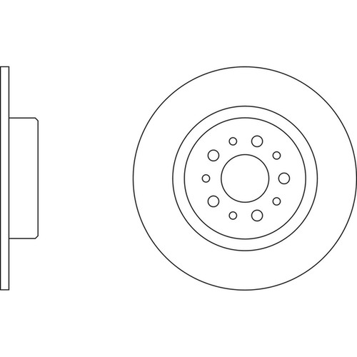 Brake discs solid for alfa - 2x,