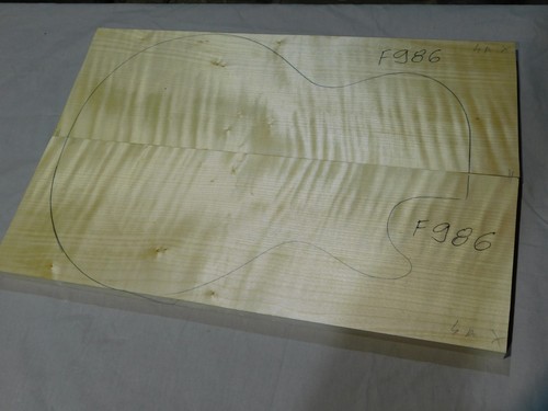 Flame maple carved top - flame, for