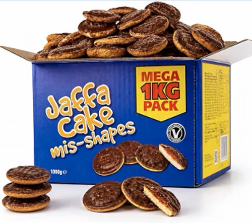 Jaffa cake mis shapes - jaffa,