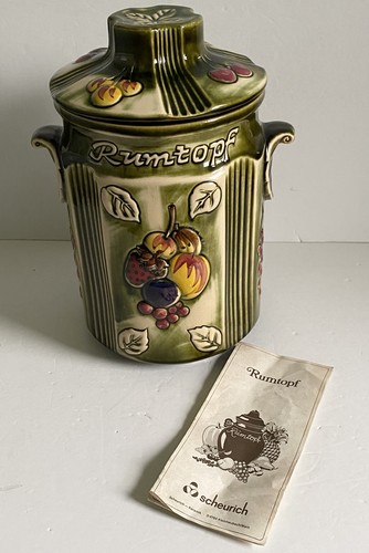 Rumpot jar green embossed - green,