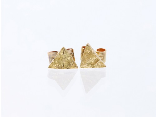 Lapponia gold stud earrings - gold,