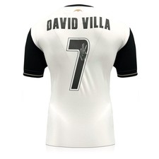 David Villa Signed Valencia