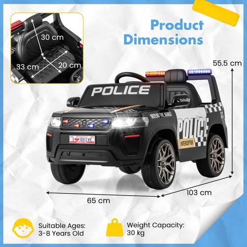 12v battery powered cop car - 12v, 7a