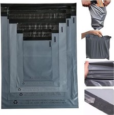 Grey Mailing Bags Poly Postal Parcel Postage Self Seal Waterproof – All Sizes