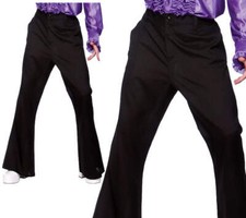 Black Flared Trousers 1970s