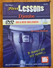 First Lessons Djembe Drum Book, CD & DVD. By Paulo Mattioli. Mel Bay