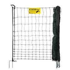 Electric Poultry Netting 25m Extra Tall 145cm Fencing Chicken Premium Green Mesh