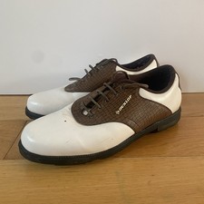 Dunlop Golf Shoes Brown White