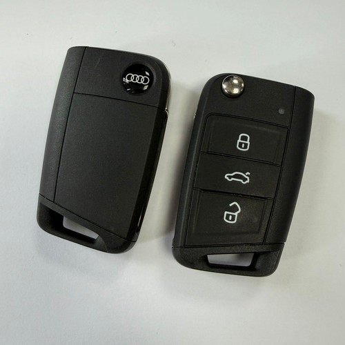 Audi flip key fob - 3, button