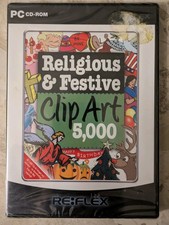 Religious & Festive Clip Art - 5000 - Vintage PC CD ROM *NEW & SEALED* -freepost