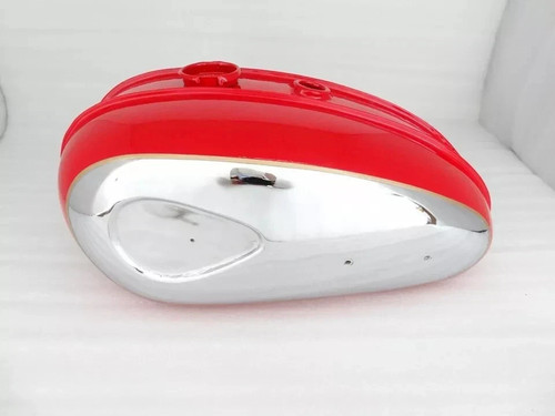 Bsa c15 red painted chrome - c15,