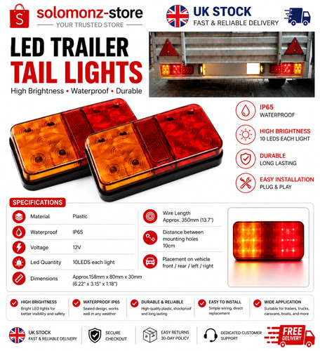 Waterproof led stop - 10, tail