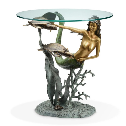 Mermaid sea turtles - mermaid, table