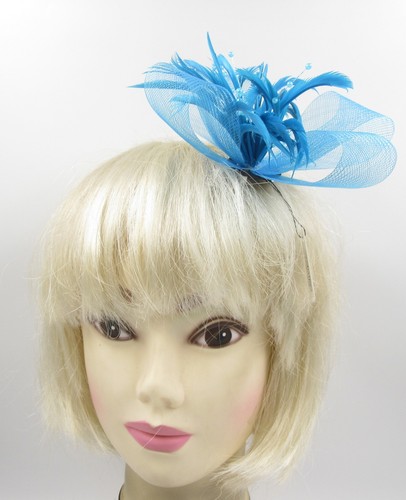 Teal mesh and feather - mesh,