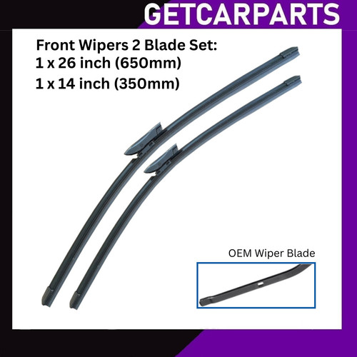Front wiper blades - wiper, (26"