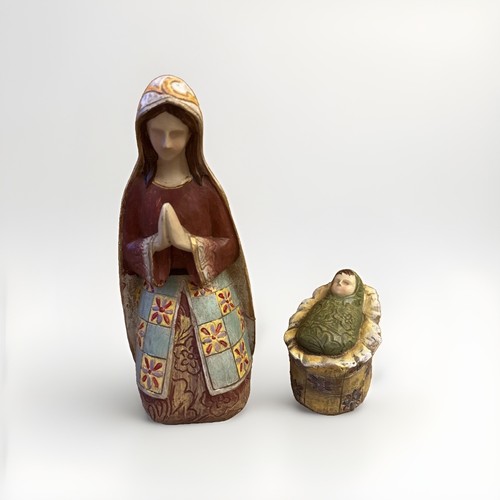 Vintage nativity mary christ - vintage,