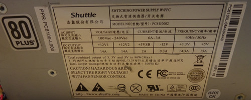 Shuttle model pc61i0002 20 - shuttle, model: