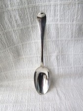 ANTIQUE, QUEEN ANNE, SILVER RAT TAIL TABLE SPOON, LONDON 1712, 58gs