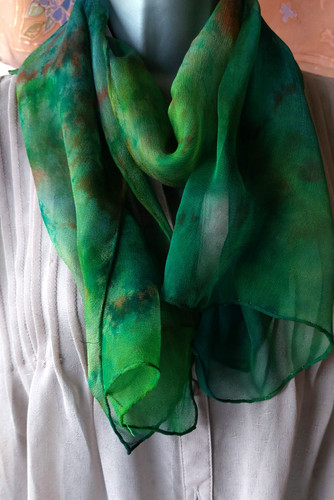 Green blend chiffon - blend,,