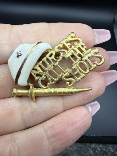 Vintage ajc nursing pin brooch - vintage,