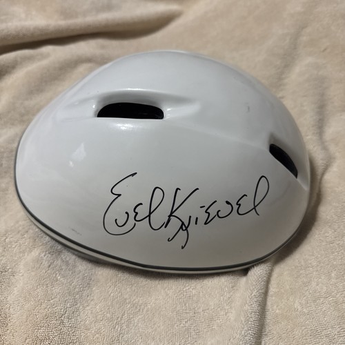Evel knievel signed - knievel, helmet