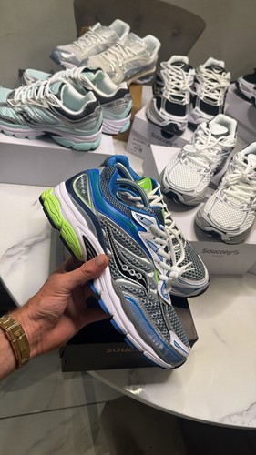 Saucony grey blue white green - saucony, grey/blue/white/green