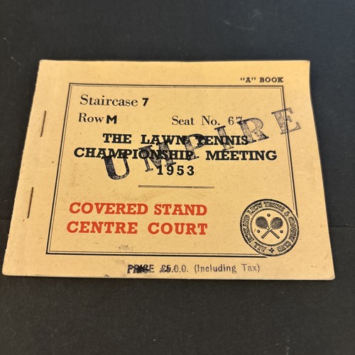 1953 umpire wimbledon - umpire, tennis