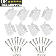 Set of 8 Solar Panel Z Bracket Mounting with Stainless Fixings Caravan Motorhome