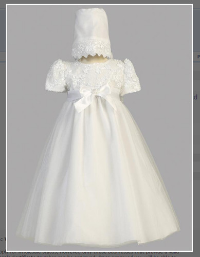 White christening gown dress - white, gown/dress