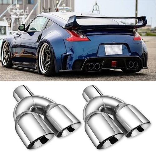 Dual exhaust pipe tip - dual,
