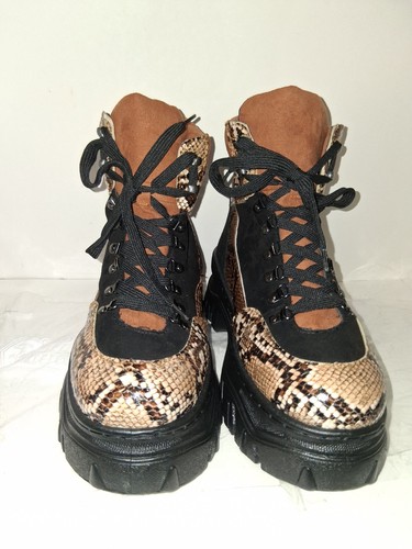 Bamboo snake print platform - snake,