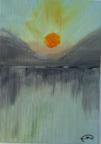 Aceo original abstract - original,