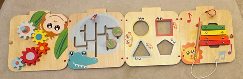 Little town wooden activity - town,