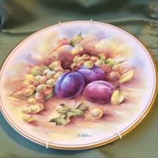 Royal Vale fruit painted plate
